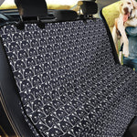 Cute Black Cat Pattern Print Pet Car Back Seat Cover