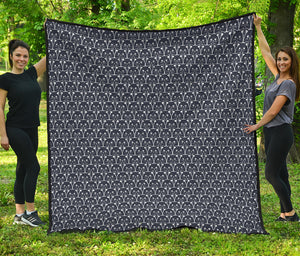 Cute Black Cat Pattern Print Quilt