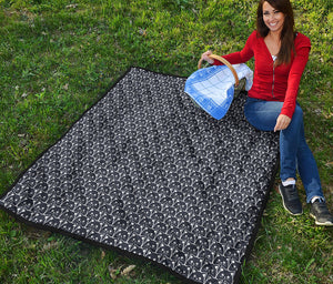 Cute Black Cat Pattern Print Quilt