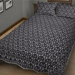 Cute Black Cat Pattern Print Quilt Bed Set