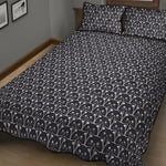 Cute Black Cat Pattern Print Quilt Bed Set