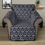 Cute Black Cat Pattern Print Recliner Protector