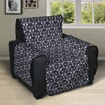 Cute Black Cat Pattern Print Recliner Protector