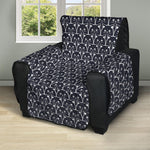 Cute Black Cat Pattern Print Recliner Protector