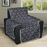 Cute Black Cat Pattern Print Recliner Protector