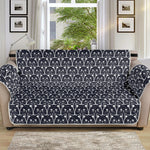 Cute Black Cat Pattern Print Sofa Protector