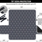 Cute Black Cat Pattern Print Sofa Protector