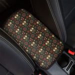 Cute Boho Owl Pattern Print Car Center Console Cover