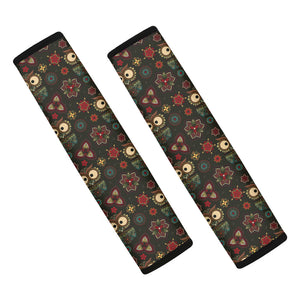 Cute Boho Owl Pattern Print Car Seat Belt Covers