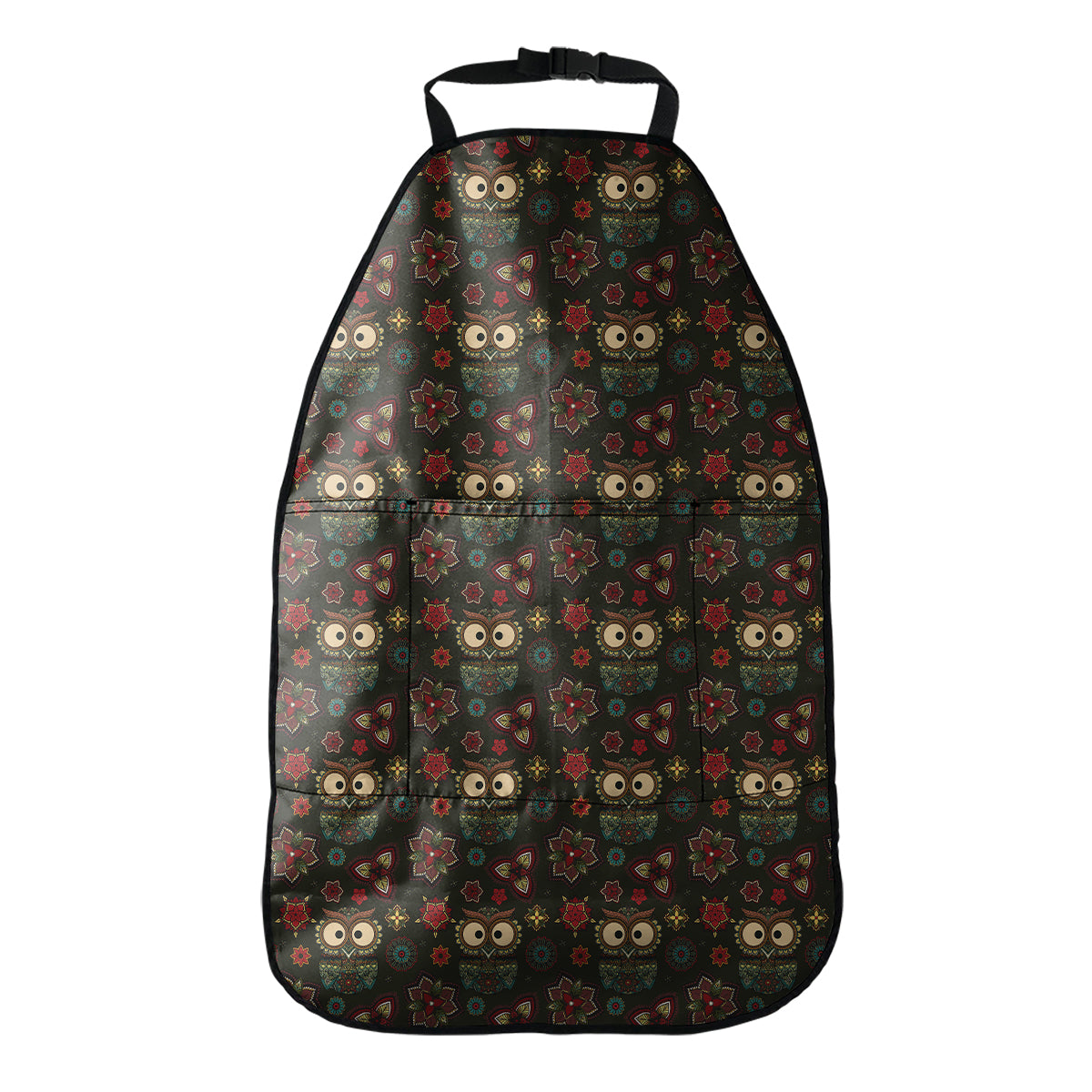 Cute Boho Owl Pattern Print Car Seat Organizers