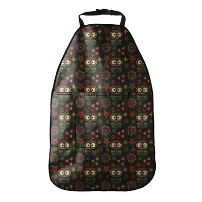 Cute Boho Owl Pattern Print Car Seat Organizers