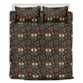 Cute Boho Owl Pattern Print Duvet Cover Bedding Set