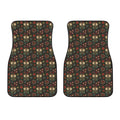 Cute Boho Owl Pattern Print Front Car Floor Mats