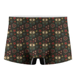 Cute Boho Owl Pattern Print Men's Boxer Briefs