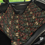 Cute Boho Owl Pattern Print Pet Car Back Seat Cover