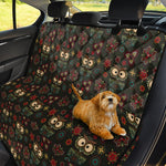 Cute Boho Owl Pattern Print Pet Car Back Seat Cover