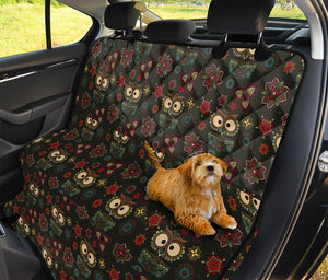 Cute Boho Owl Pattern Print Pet Car Back Seat Cover