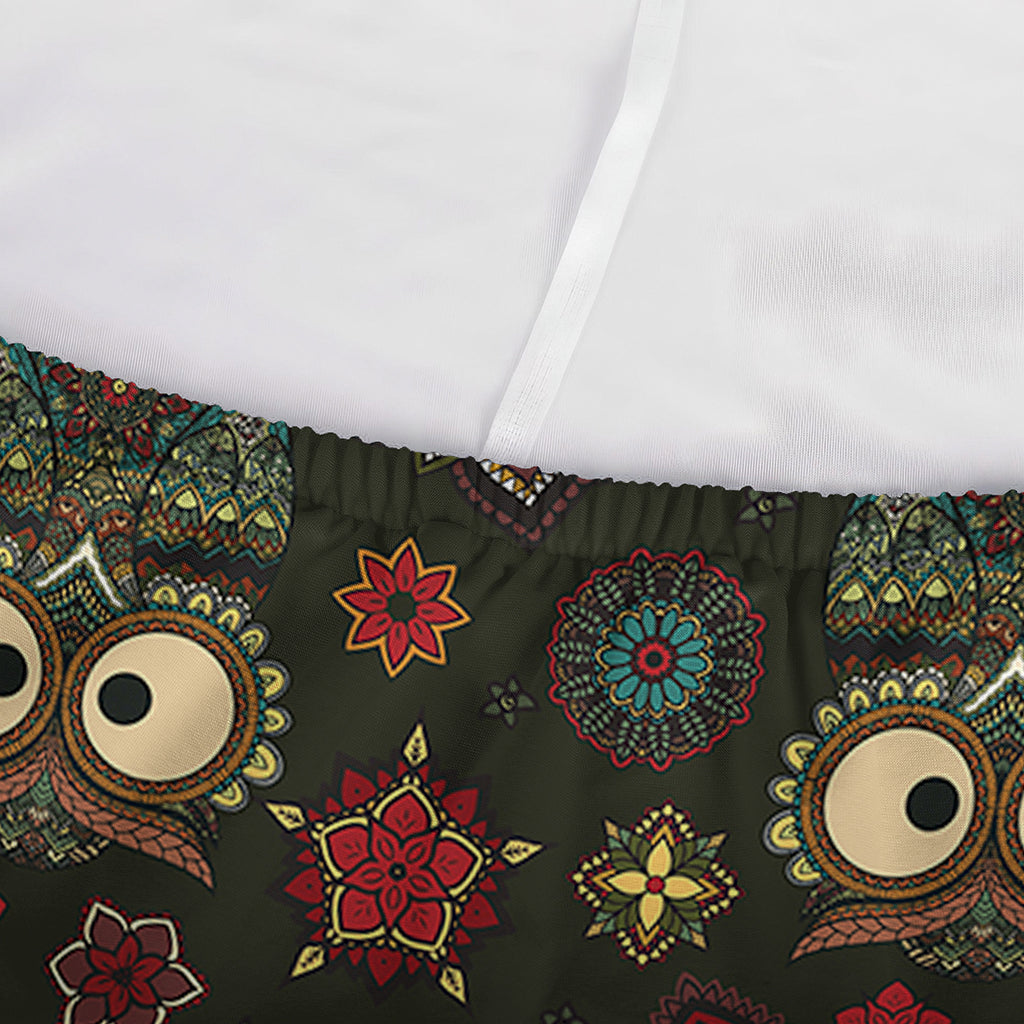 Cute Boho Owl Pattern Print Sofa Cover