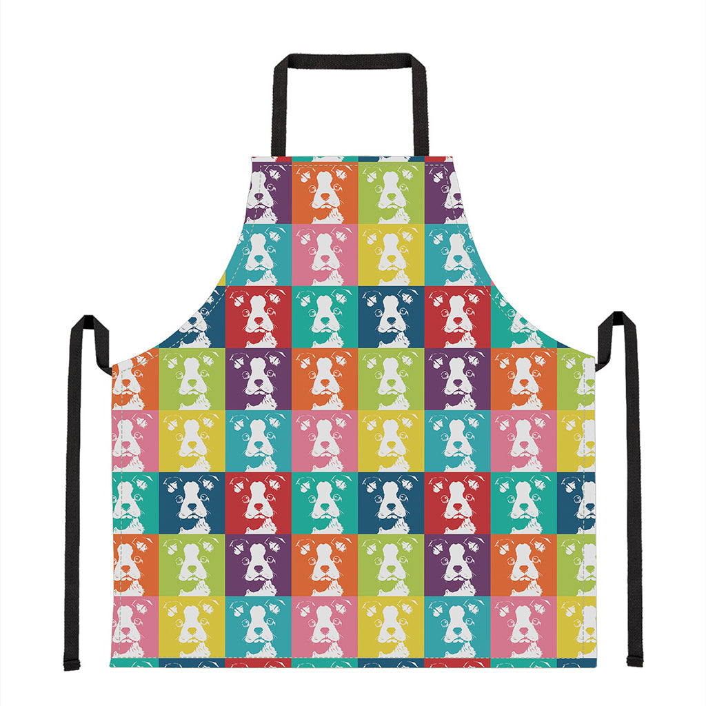 Cute Boston Terrier Faces Print Apron