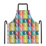 Cute Boston Terrier Faces Print Apron