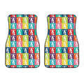 Cute Boston Terrier Faces Print Front Car Floor Mats