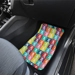 Cute Boston Terrier Faces Print Front Car Floor Mats