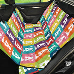 Cute Boston Terrier Faces Print Pet Car Back Seat Cover