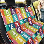 Cute Boston Terrier Faces Print Pet Car Back Seat Cover