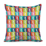 Cute Boston Terrier Faces Print Pillow Cover