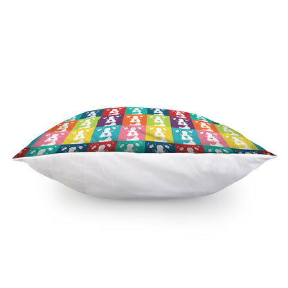 Cute Boston Terrier Faces Print Pillow Cover