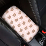 Cute Brown Bear Pattern Print Car Center Console Cover