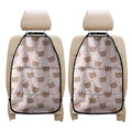 Cute Brown Bear Pattern Print Car Seat Organizers