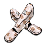 Cute Brown Bear Pattern Print Muay Thai Shin Guard