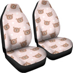 Cute Brown Bear Pattern Print Universal Fit Car Seat Covers