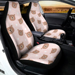 Cute Brown Bear Pattern Print Universal Fit Car Seat Covers