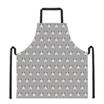 Cute Bull Terrier Faces Pattern Print Apron