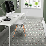 Cute Bull Terrier Faces Pattern Print Area Rug