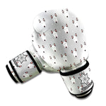 Cute Bull Terrier Faces Pattern Print Boxing Gloves