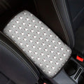 Cute Bull Terrier Faces Pattern Print Car Center Console Cover