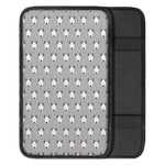 Cute Bull Terrier Faces Pattern Print Car Center Console Cover