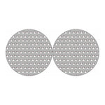 Cute Bull Terrier Faces Pattern Print Car Coasters