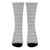 Cute Bull Terrier Faces Pattern Print Crew Socks