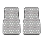 Cute Bull Terrier Faces Pattern Print Front Car Floor Mats