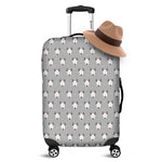 Cute Bull Terrier Faces Pattern Print Luggage Cover
