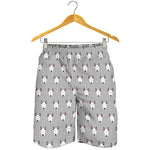 Cute Bull Terrier Faces Pattern Print Men's Shorts