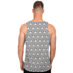Cute Bull Terrier Faces Pattern Print Men's Tank Top