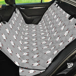 Cute Bull Terrier Faces Pattern Print Pet Car Back Seat Cover