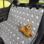Cute Bull Terrier Faces Pattern Print Pet Car Back Seat Cover