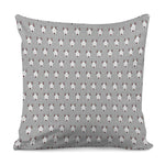 Cute Bull Terrier Faces Pattern Print Pillow Cover