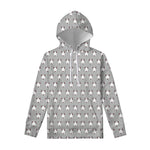 Cute Bull Terrier Faces Pattern Print Pullover Hoodie